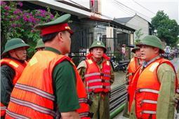 Kiểm tra công tác khắc phục hậu quả bão số 3 tại Tràng Định, tỉnh Lạng Sơn